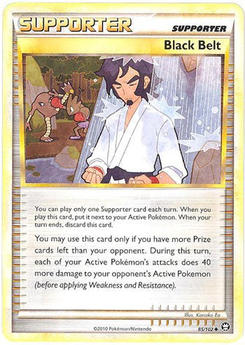 Pokemon Card HS Triumphant Black-Belt Uncommon 85/102