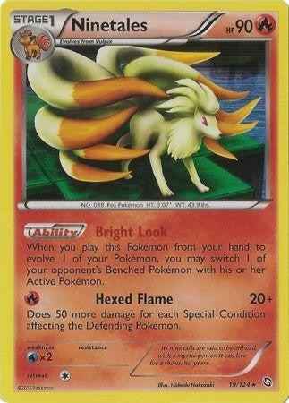 Ninetales 19/124 - Pokemon Dragons Exalted Holo Rare Card