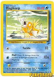 Pokemon Base Set 2 Uncommon Card - Magikarp 50/130