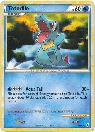 Pokemon Call Of Legends Totodile 74/95 Common Card