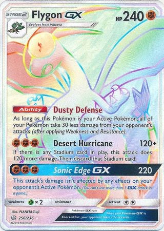 Flygon GX - 256/236 - Hyper Rare Sun & Moon: Cosmic Eclipse Singles
