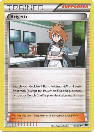 Brigette 134/162 Uncommon - Pokemon XY Break Through Card