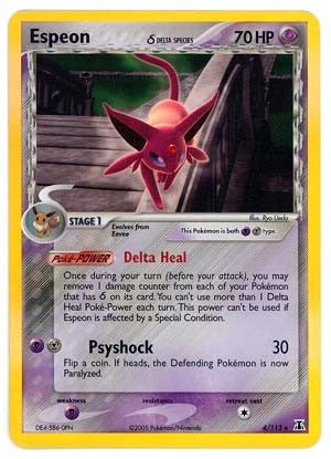 Pokemon EX Delta Species- Espeon
