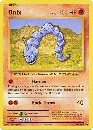 Onix 61/108 Common - Pokemon XY Evolutions Single Card