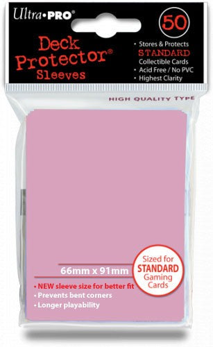 Ultra Pro Standard Sized Sleeves - Pink (50 Card Sleeves)