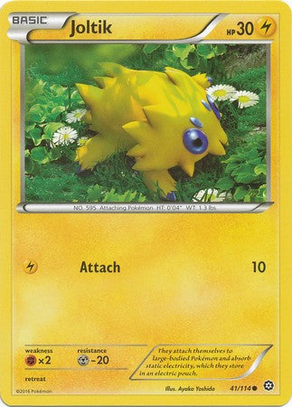 Joltik 41/114 Common - Pokemon XY Steam Siege Card PokeOrder.com Joltik 41/114 Common - Pokemon XY Steam Siege Card PokeOrder.com