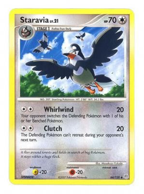 Pokemon Diamond & Pearl Uncommon Card - Staravia 64/130