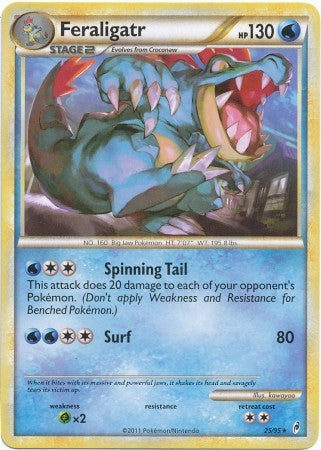 Pokemon Call Of Legends Feraligatr 25/95 Rare Card
