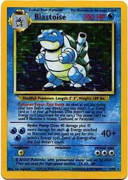 Pokemon Trading Card Game Base Set Holo Rare Blastoise #2 Pokemon Trading Card Game Base Set Holo Rare Blastoise #2