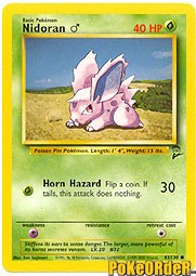 Pokemon Base Set 2 Common Card - Nidoran-F 82/130