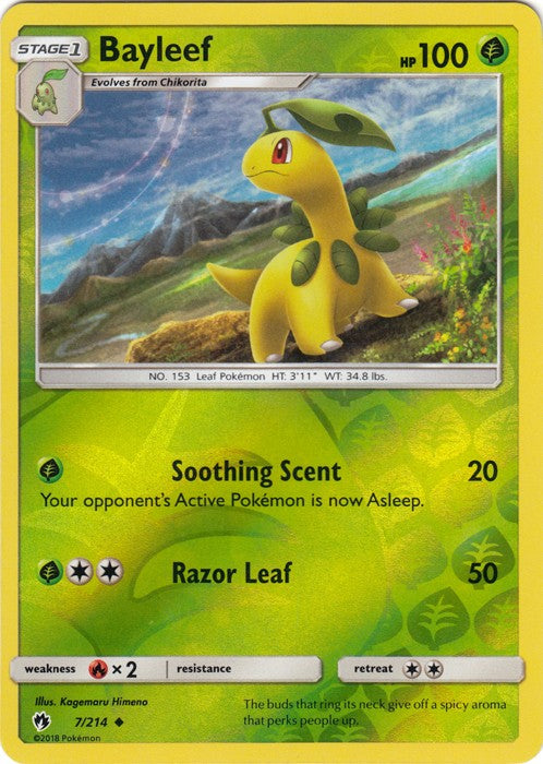 Bayleef - 7/214 (Reverse Foil) Pokemon » SM Lost Thunder Uncommon