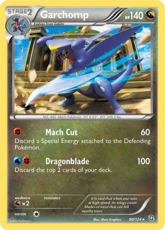 Garchomp 90/124 - Pokemon Dragons Exalted Holo Rare Card