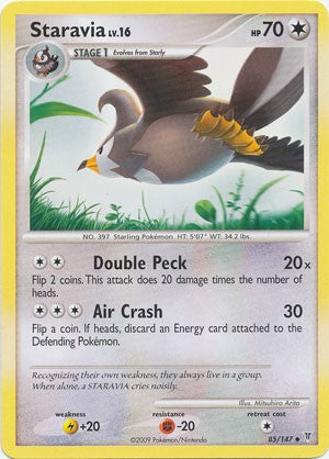 Pokemon Supreme Victors Uncommon Card - Staravia 85/147