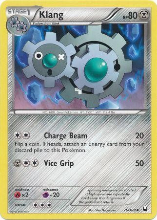 Pokemon Dark Explorers Uncommon Card - Klang 76/108