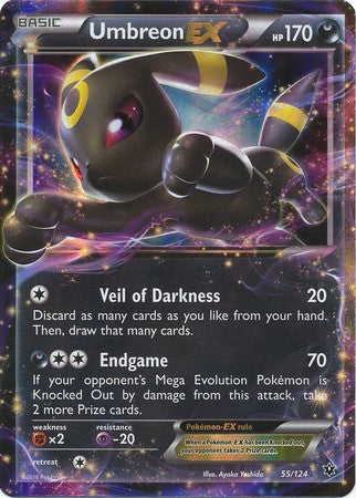 Umbreon EX 55/124 Ultra Rare - Pokemon XY Fates Collide Card
