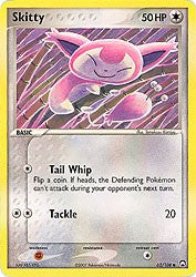 Pokemon EX Power Keepers Common Card - Skitty 62/108