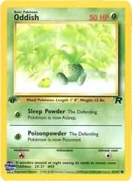 Pokemon Team Rocket Common Card - Oddish 63/82