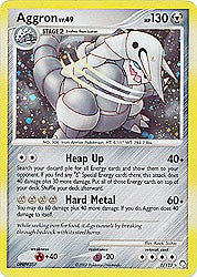 Pokemon Diamond & Pearl Mysterious Treasures- Aggron(Holofoil)