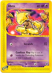 Pokemon Expedition - Abra Card #93