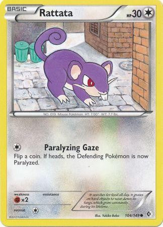 pokemon black and white boundaries crossed card list Rattata (104/149) - Boundaries Crossed