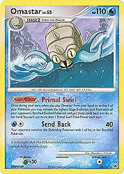Pokemon Diamond and Pearl Majestic Dawn- Omastar(Rare)