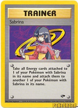 Pokemon Gym Challenge Rare Holo Sabrina #20 Pokemon Gym Challenge Rare Holo Sabrina #20