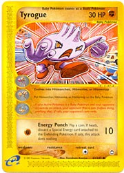 Pokemon Aquapolis - Tyrogue Card
