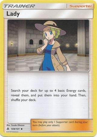Lady 109/131 Uncommon - Pokemon Sun & Moon Forbidden Light Card