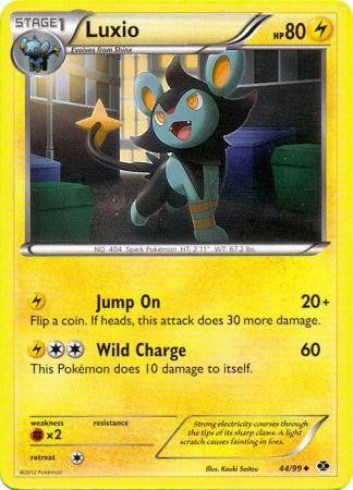 Pokemon Next Destinies Reverse Holo Uncommon Card - Luxio 44/99