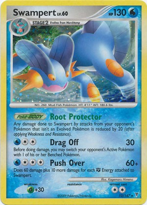 Pokemon Supreme Victors Holo Rare Card - Swampert 12/147