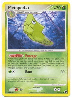 Pokemon Diamond & Pearl Great Encounters - Metapod (Uncommon) Card