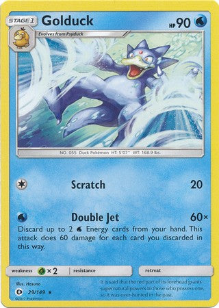 Golduck 29/149 Rare - Pokemon Sun & Moon Base Set Single Card PokeOrder.com Golduck 29/149 Rare - Pokemon Sun & Moon Base Set Single Card PokeOrder.com