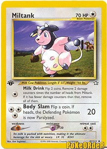 pokemon card miltank Pokemon Neo Genesis Uncommon Miltank #41