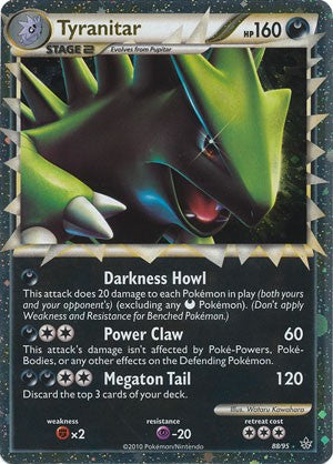 Pokemon Card HS Unleashed Single Card Holo Tyranitar Prime 88/95