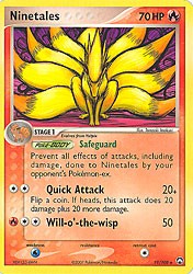 Pokemon EX Power Keepers Rare Card - Ninetales 19/108