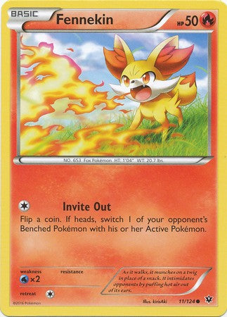 Fennekin 11/124 Common - Pokemon XY Fates Collide Card