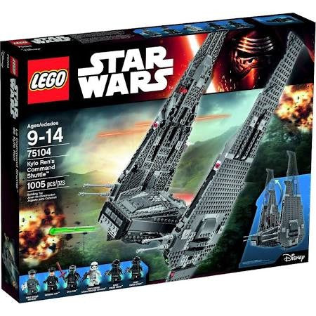 Lego 75104 Building Star Wars Kylo Ren's Command Shuttle Kit