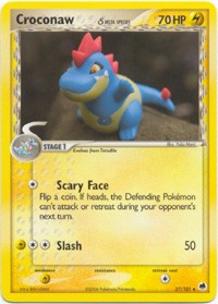 Pokemon EX Dragon Frontiers - Croconaw Card