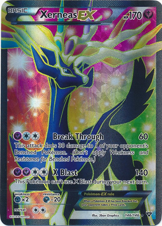 Xerneas EX 146/146 - Pokemon XY Holo Full Art Ultra Rare Card