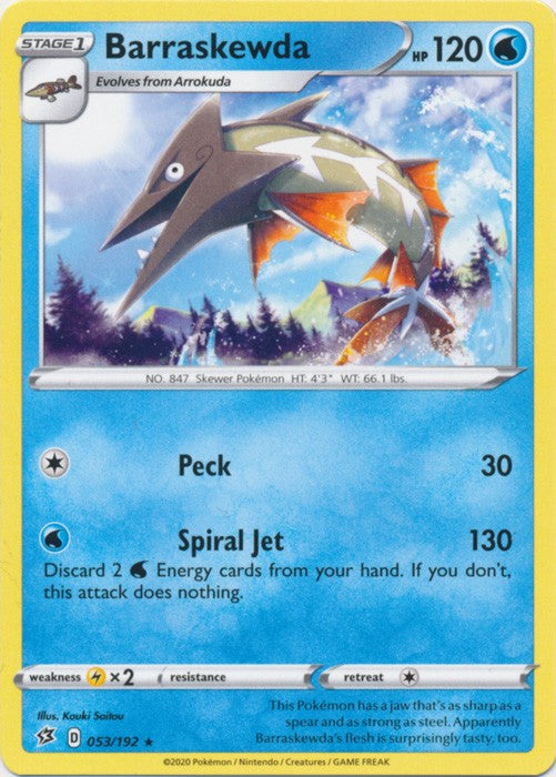Barraskewda - 053/192 Pokemon » SWSH Rebel Clash Rare