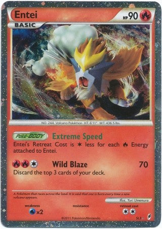 Pokemon Call Of Legends Entei SL3 Ultra Rare Card PokeOrder.com Pokemon Call Of Legends Entei SL3 Ultra Rare Card PokeOrder.com