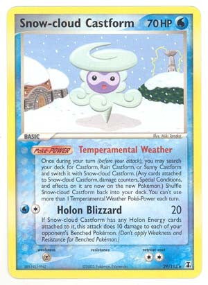 Pokemon EX Delta Species- Snow-cloud Castform