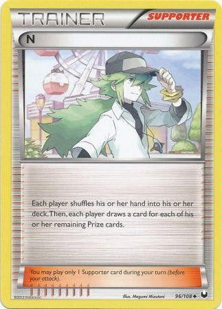 Pokemon Dark Explorers Uncommon Card - N 96/108