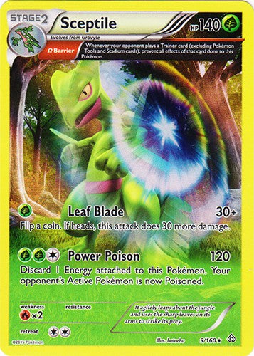 Sceptile 9/160 - Rare Pokemon XY Primal Clash Card