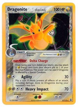 Pokemon EX Delta Species- Dragonite