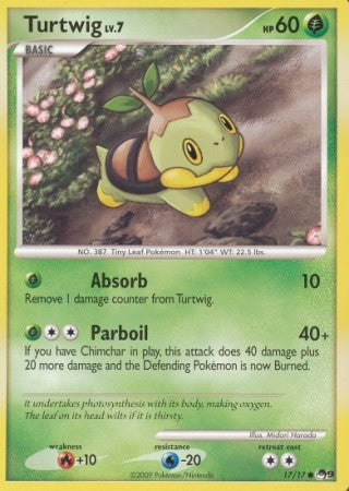 Pokemon Turtwig 17/17 Common Promo Single Card