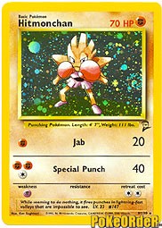 Pokemon Base Set 2 Holofoil Card - Hitmonchan 8/130
