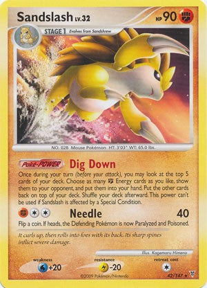 Pokemon Supreme Victors Rare Card - Sandslash 42/147