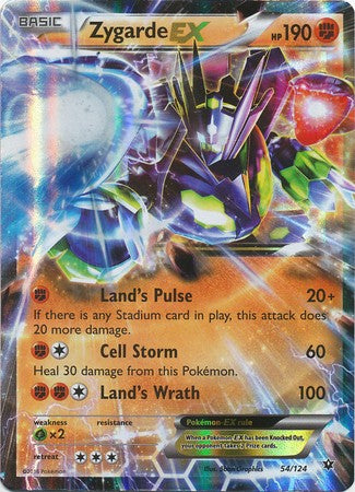 Zygarde EX 54/124 Ultra Rare - Pokemon XY Fates Collide Card