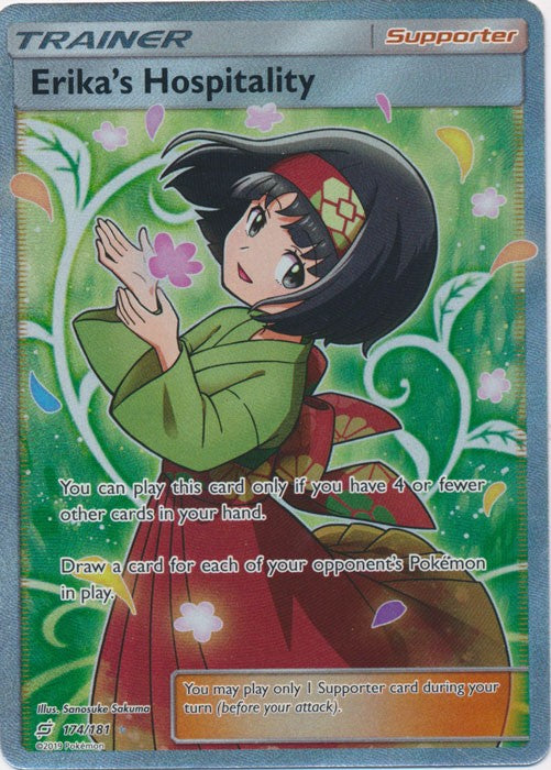 Erika's Hospitality (Full Art) - 174/181 Pokemon » SM Team Up Ultra Rare